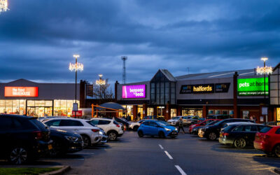Crewe BID Lights Up Grand Junction Retail Park For Christmas